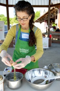 Separating the eggs. Photo copyright Casey Boone Photography. Please contact for permission to reproduce.