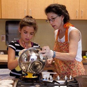 pouring eggs UNC Wellness Center