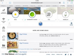 IBM Chef Watson Screen Shot